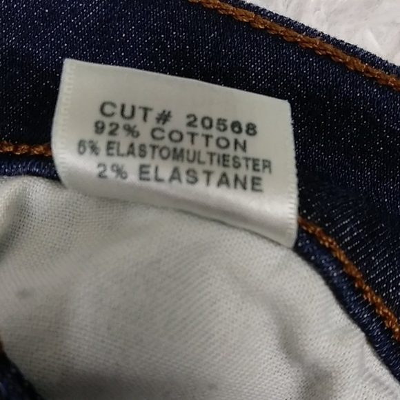 J Brand For Theory Georgia Philosophy Blue Raw Dark Wash Mid Rise Ankle Jean - Picture 9 of 14